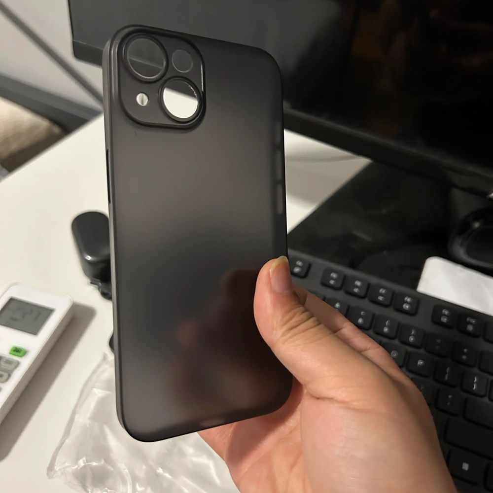 Matte Black Slim Protective Phone Case - Universal Fit